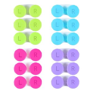Colorful Contact Lens Case Box Holder Container Soak Storage Kit