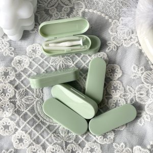 Cream-colored Contact Lens Remover Tool