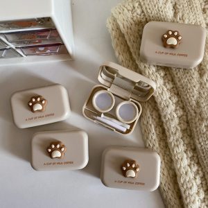 Color Contact Lens Case Cat's Paw