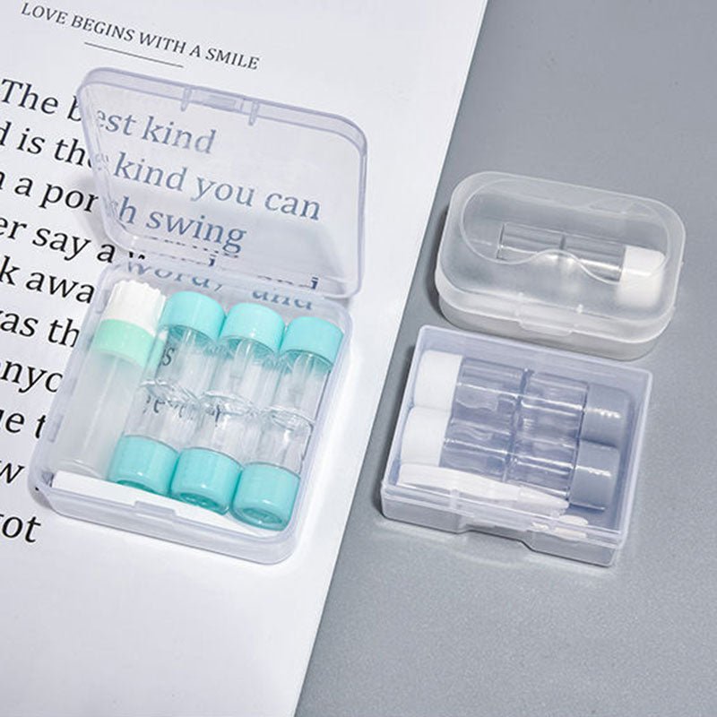 Parallel 2-Piece Set Contacts Lenses Case Travel Kit