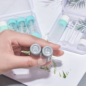 Parallel 4-Piece Set Contacts Lenses Case Travel Kit